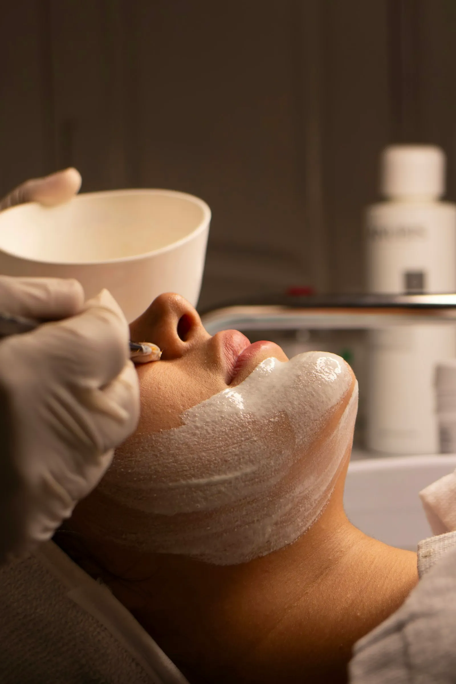 Tratamiento facial con mascarilla